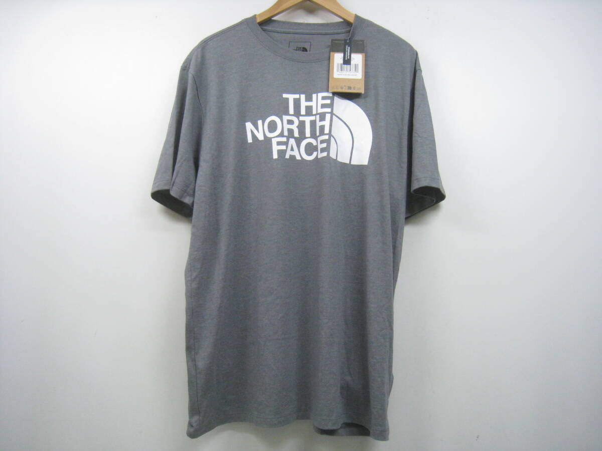 新品 THE NORTH FACE ノースフェイス NF0A812MGAZ1 HALF DOME TEE Tシャツ 半袖 ロゴ グレー サイズL