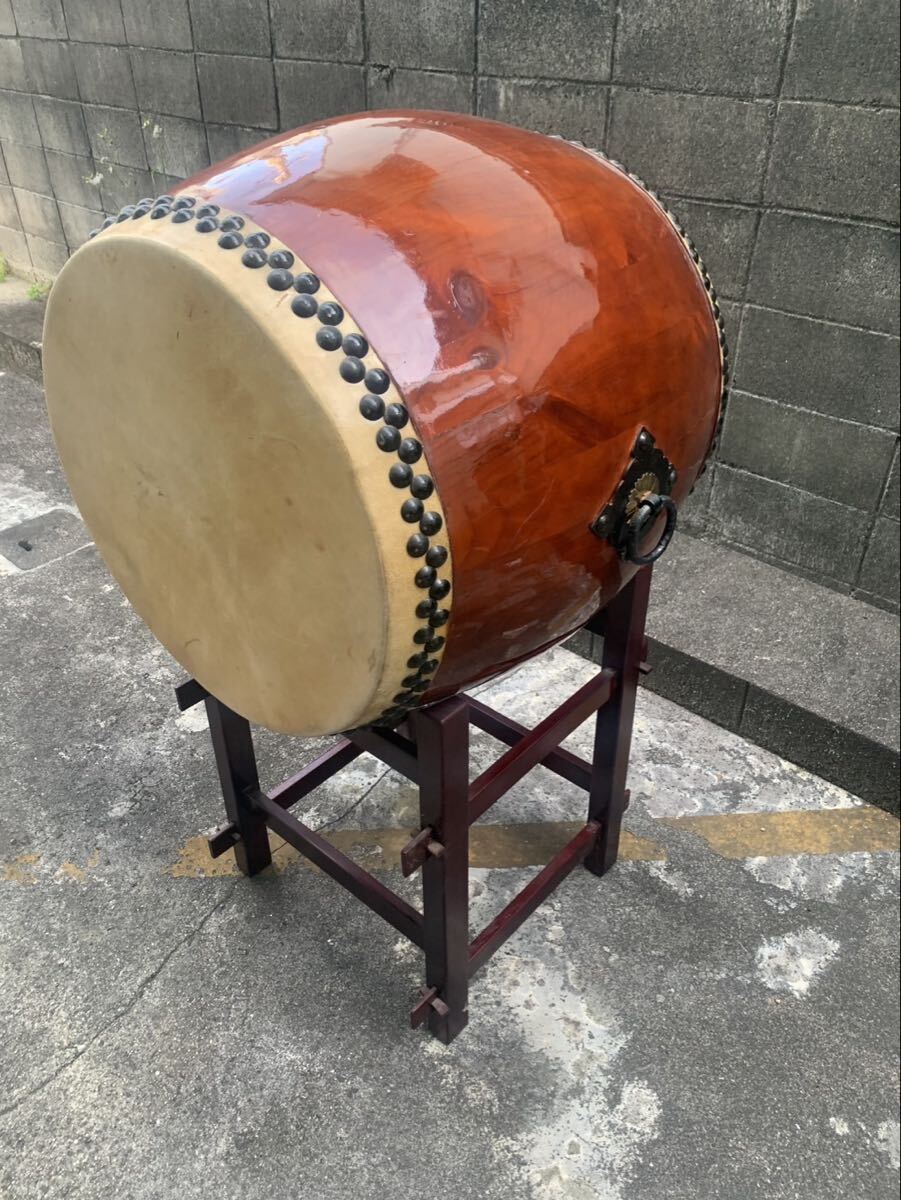 美品 長胴太鼓 和太鼓 二尺 お祭り 盆踊り 和太鼓演奏 打楽器 平太鼓 宮太鼓 太鼓 和楽器 