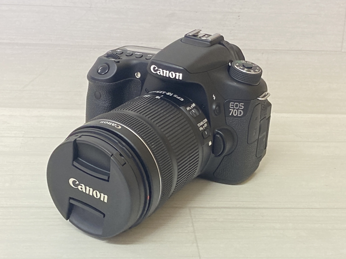 Canon EOS 70D 一眼レフ デジタルカメラ レンズセット ※レンズキャップ欠品 70-A
