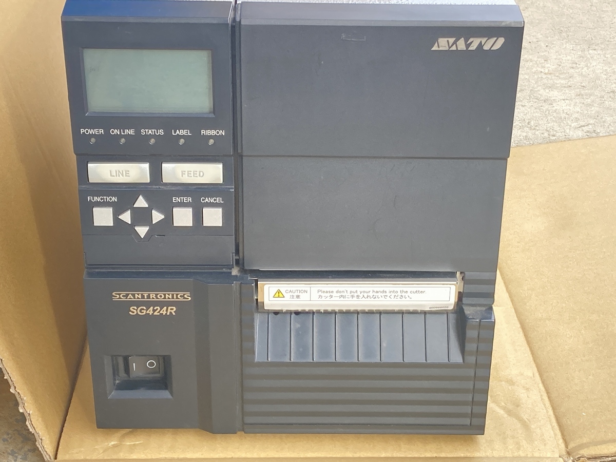SATO バーコードプリンター SG424R+CT ※通電確認済み AB