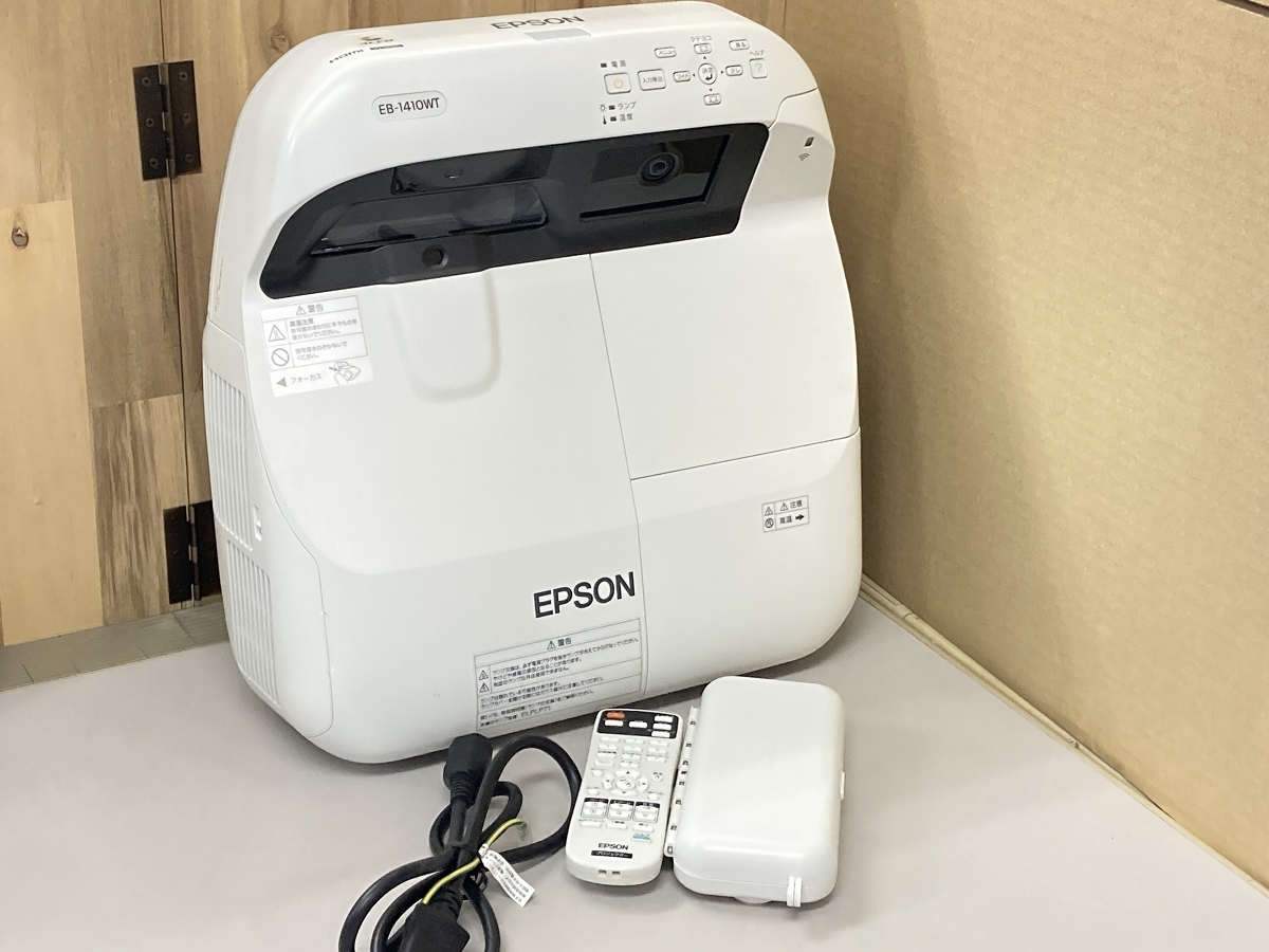 EPSON プロジェクター EB-1410WT ※2024H ペン・リモコン・AC付属 ①'