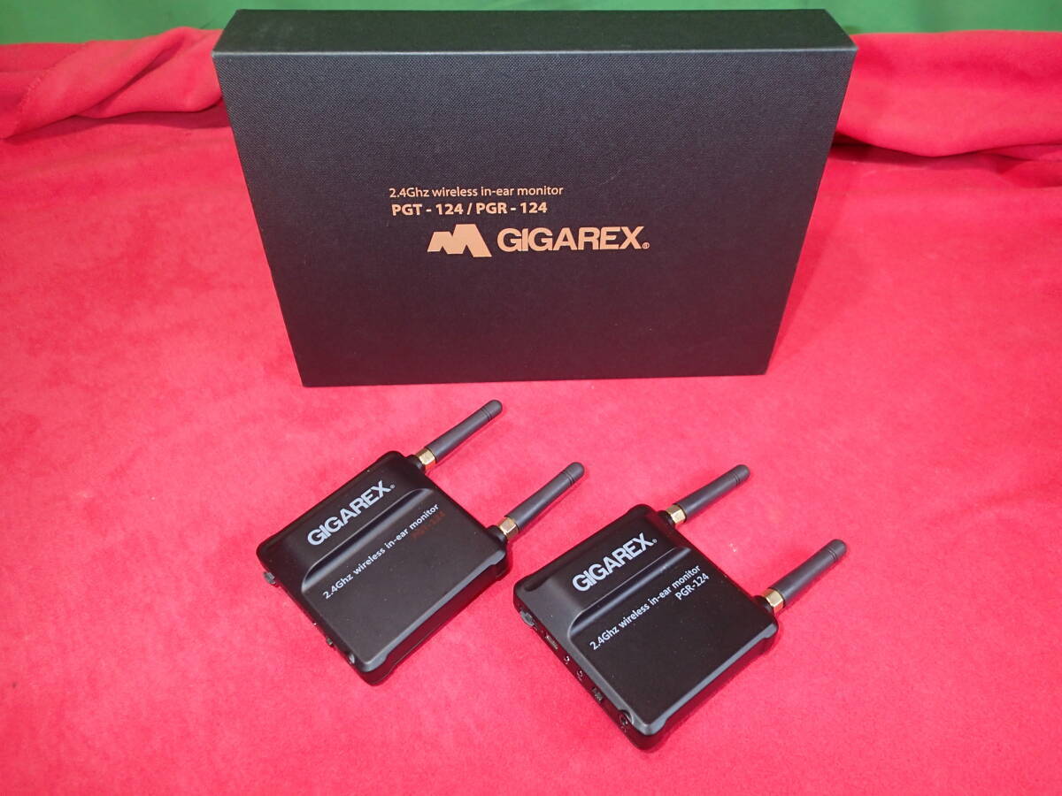 R260210-002X GIGAREX PGT-124 イヤモニ 新品同様美品 デジタルイヤーモニター 音楽 ライブ ミュージシャン 残2
