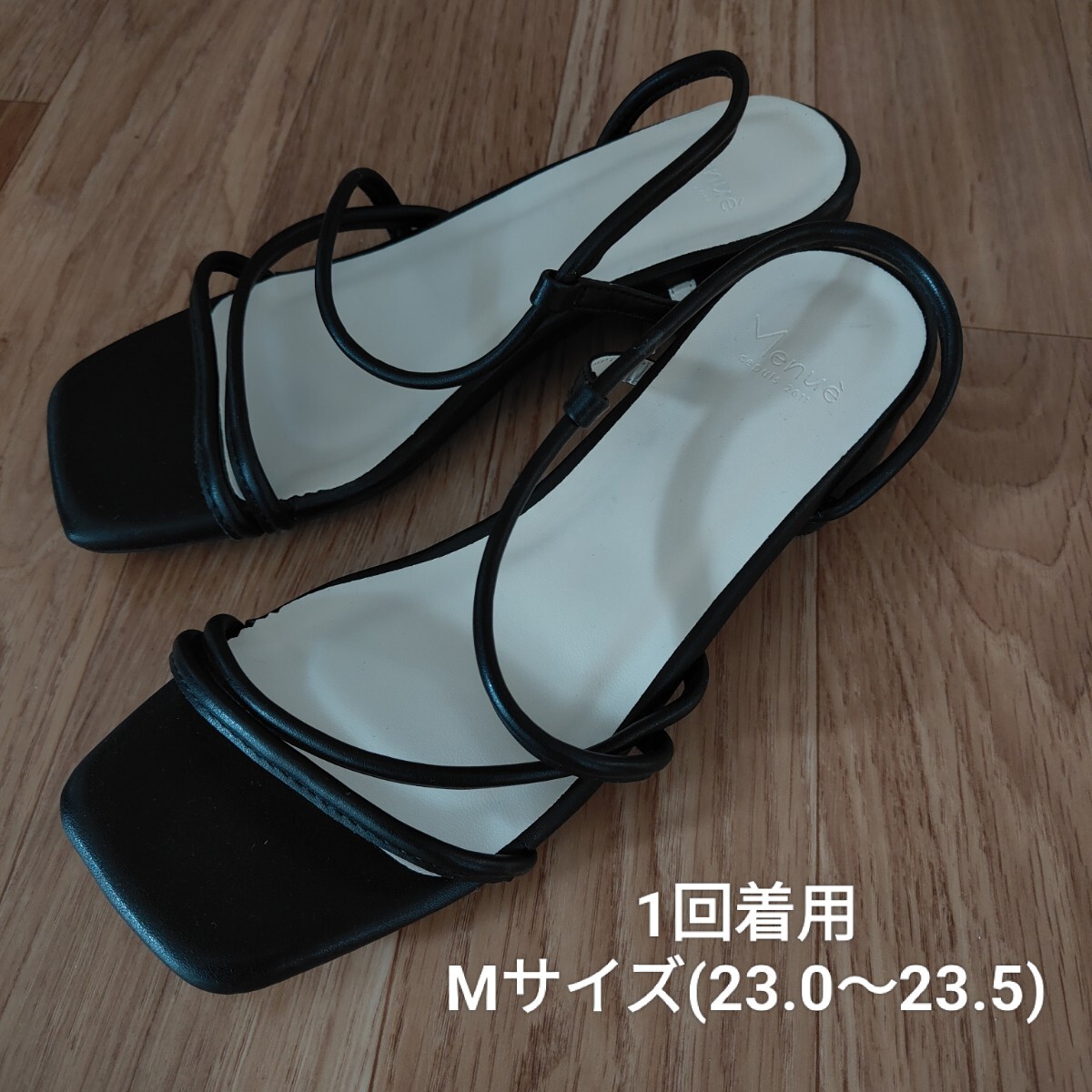 welleg fromアウトレットシューズ ストラップミュールサンダル 23~23.5