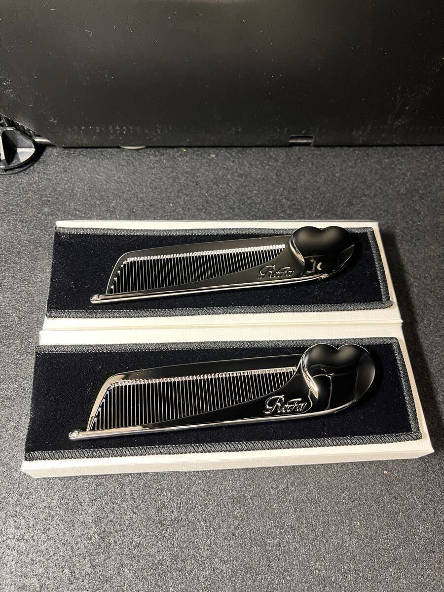 ［T10486①] おまとめ　2点　新品 未使用品 リファハートコーム アイラ クロム ブラック　RS-SS-03A　公式ウェブサイト　販売価格5，500円
