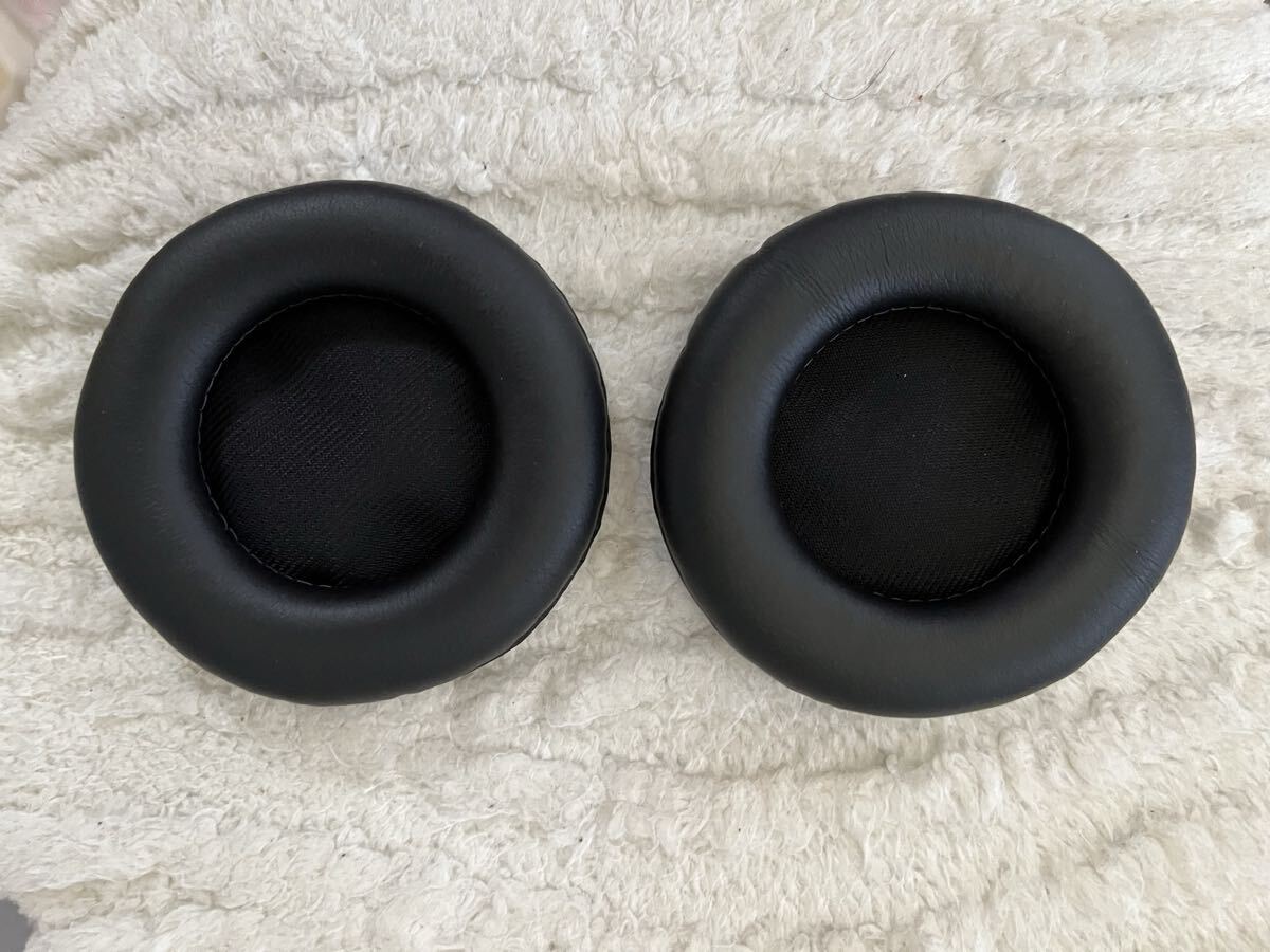 ☆未使用・新品 ヘッドホン イヤーパッド 交換用 ブラック 2個ペア☆