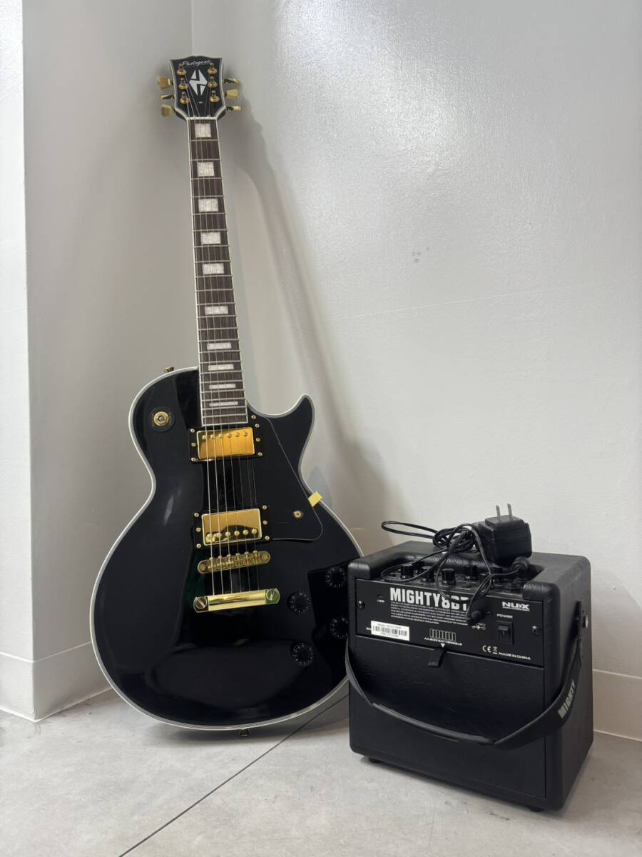 【動作確認済み】 Photognic（フォトジェニック） ギター＆ミニアンプ ケース付 初心者セット MN147