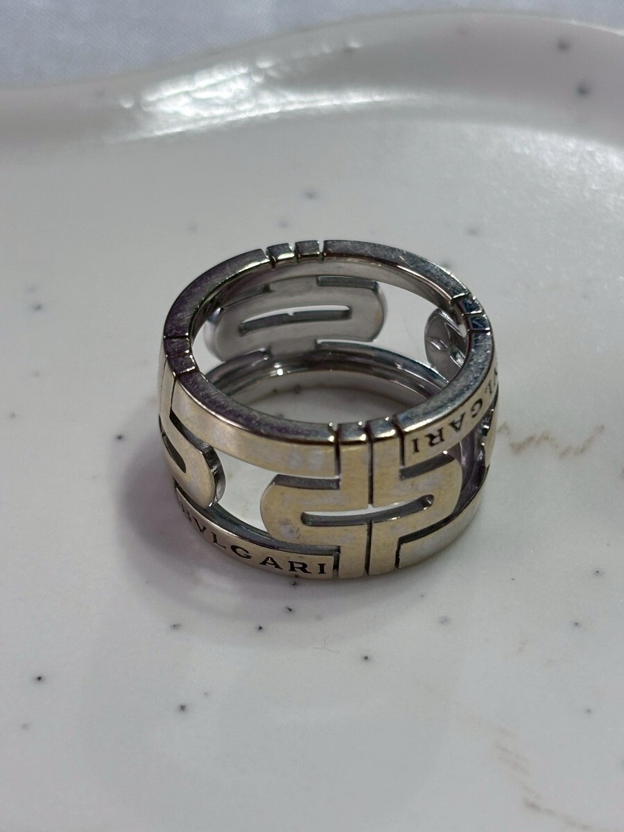 BVLGARI ブルガリ パレンテシ リング 約12号 SV925 シルバーカラー メンズ レディース　【5-7-3】