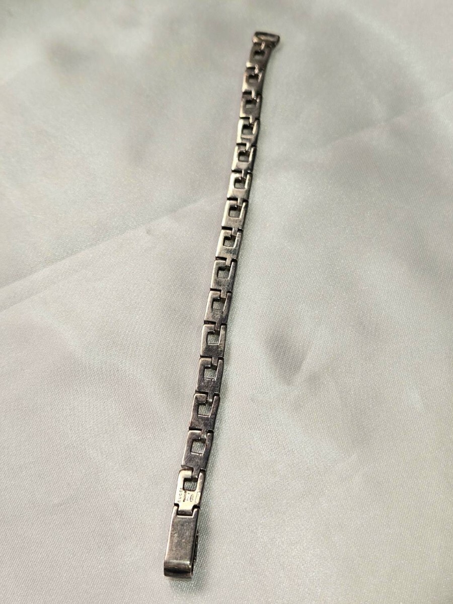 GUCCI グッチ SV925 Gモチーフ シルバーブレスレット メンズ レディース　MN182 【5-7-10】