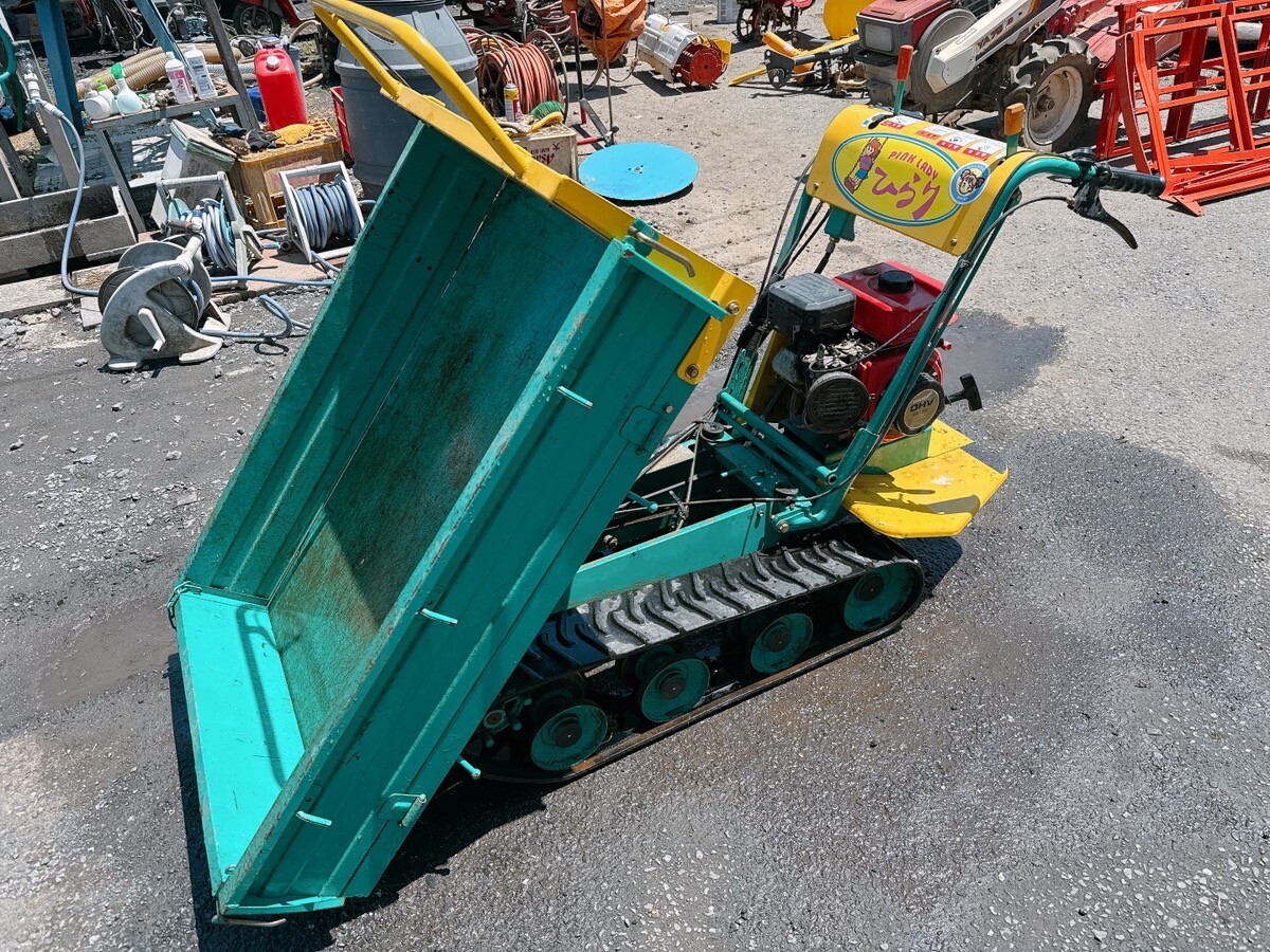 中古 筑水キャニコム ピンクレディ ひらり 運搬車 BFP307 手動ダンプ クローラー キャタピラ 引取歓迎 茨城県常陸大宮市 0505ら2 I外 西