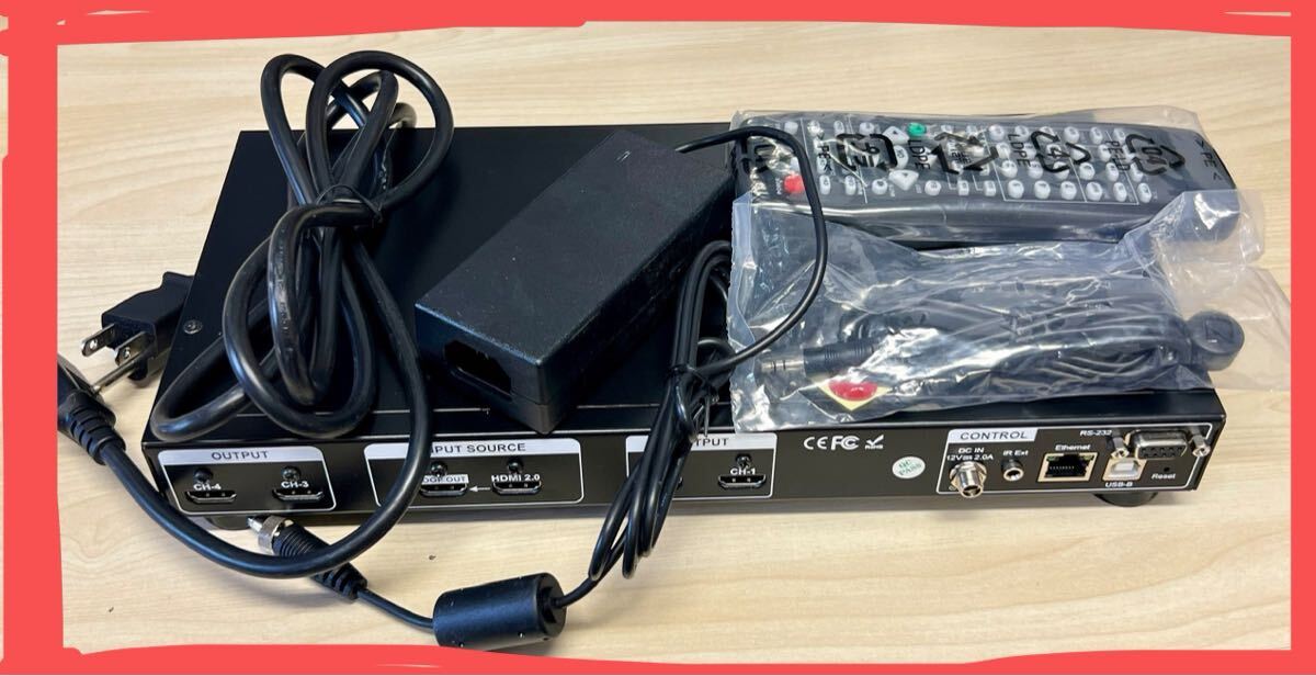 ②GeoBox G406 Lite 4K/60対応 ビデオウォールコントローラー 動作良好 1年使用 付属品完備 在庫4台あり