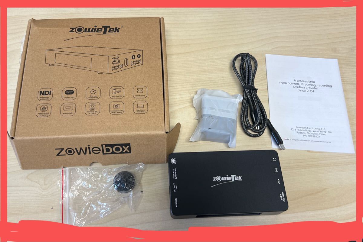 ZowieTek zowieBox 4K NDI エンコーダー/デコーダー アダプター