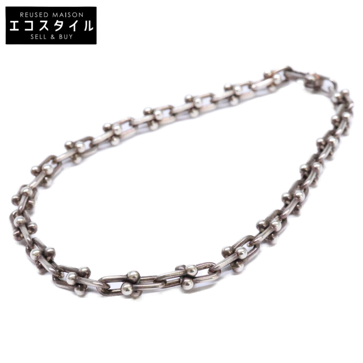 TIFFANY＆Co. ティファニー 60423393 Ag925 ハードウェア マイクロリンク ラージ ブレスレット レディース