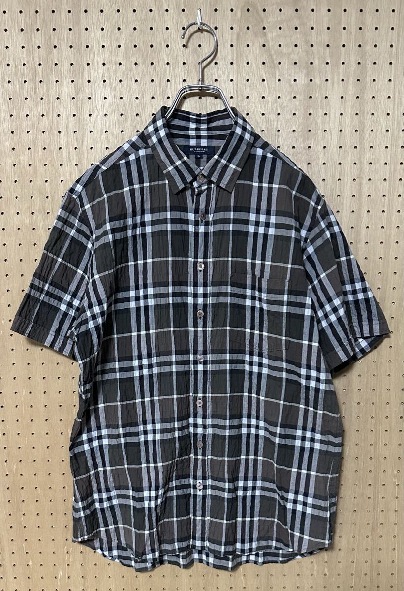 BURBERRY LONDON ノバチェック 半袖シャツ バーバリー ロンドン