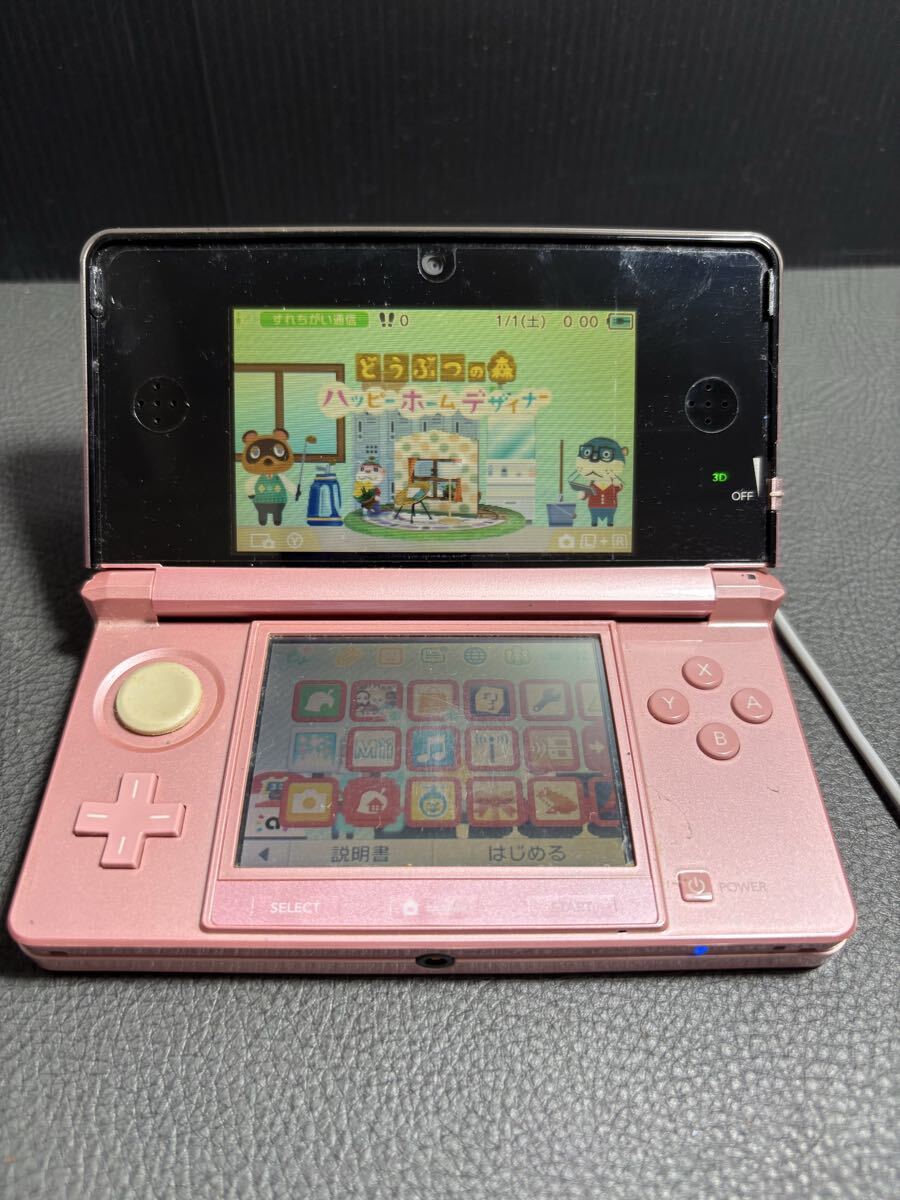 (1000円スタートしてゲーム ニンテンドー3DS 本体 CTR-001 ピンクソフト付き