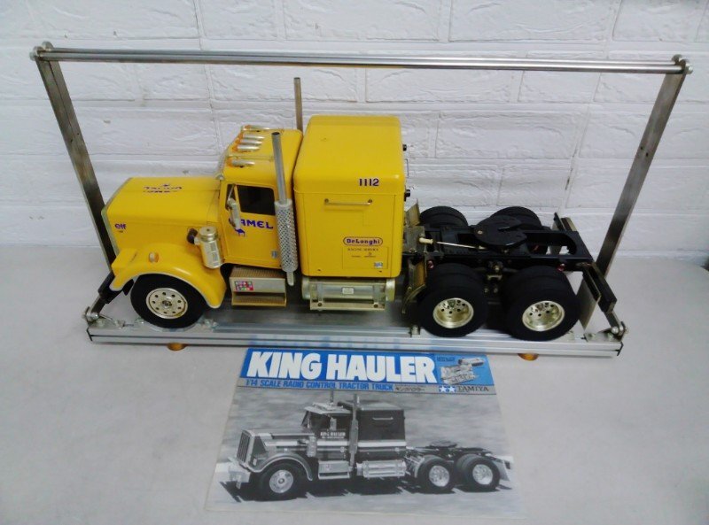 1 TAMIYA タミヤ 1/14 ラジコン トレーラーヘッド キングハウラー ビッグトラックシリーズ NO.1 KING HAULER 専用スタンド付 おもちゃ 車