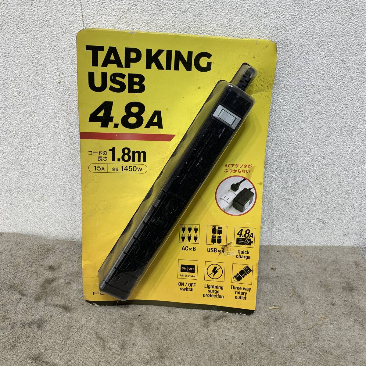 未使用　Fargo　TAPKING　4.8A仕様　AC×６　USB×４　回転　オンオフスイッチ　XZ4546