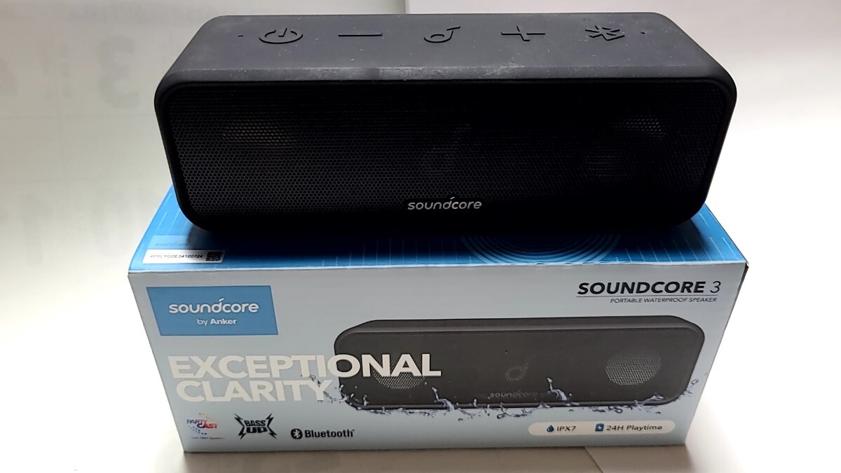 Anker Soundcore 3 ポータブル防水スピーカー ブラック