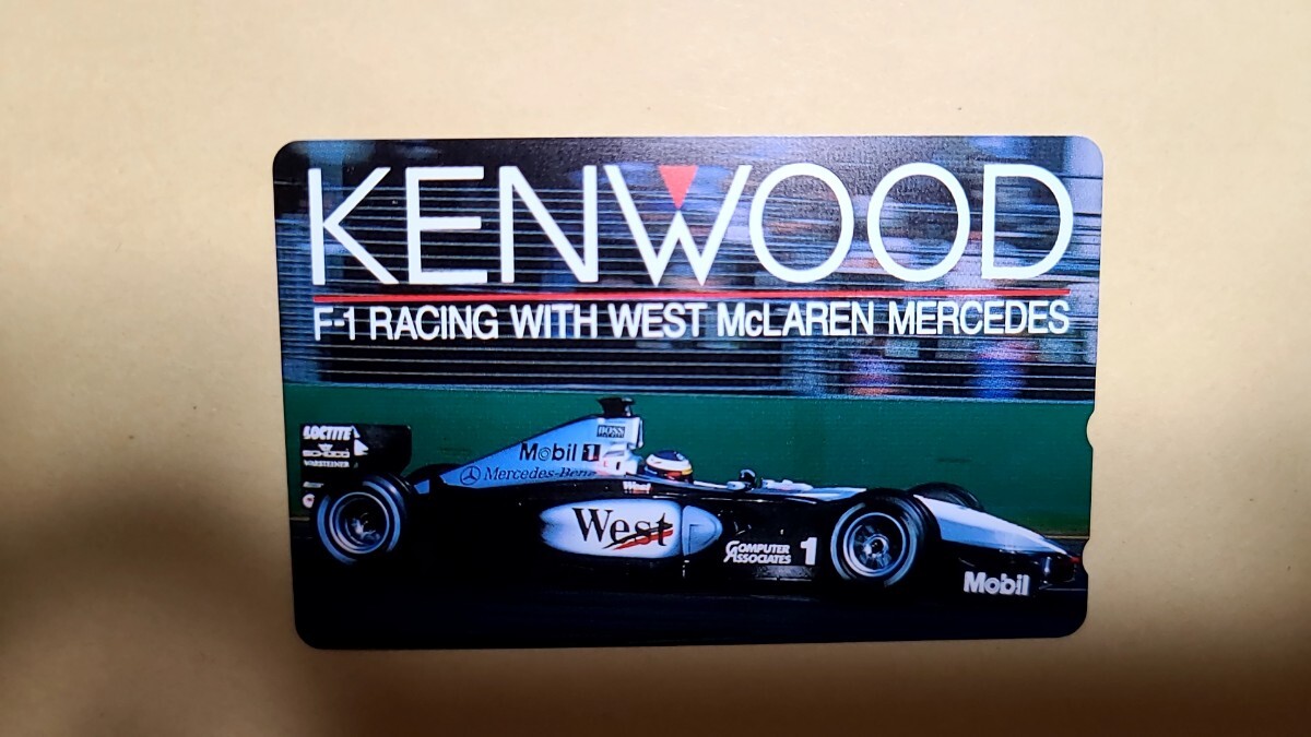 【未使用】KENWOOD F-1 RACING WEST McLAREN MERCEDES テレホンカード