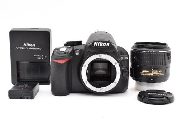 ★美品★ Nikon D3100 ニコン AF-S NIKKOR 18-55mm F3.5-5.6 G ED VR II レンズキット ★充電器付き★ SS1046 #1651