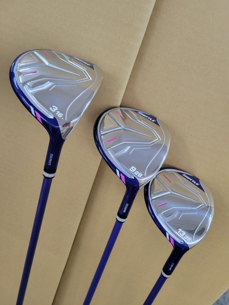 ＊SHUTTLE フェアウェイ3本 レディース 3W/16°9W/28°13W/36° フレックスL カバー付 DT242028