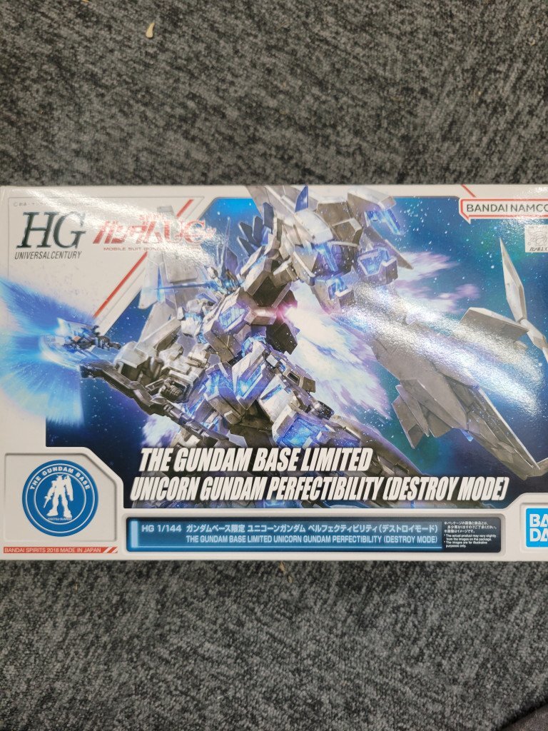 ＊HG 1/144 ガンダムベース限定 ユニコーンガンダム ペルフェクティビリティ 未組立プラモデル DT242869