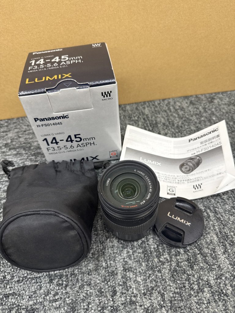 ▽ Panasonic レンズ H-FS014045 G VARIO 1:3.5-5.6/14-45 ASPH KB228425