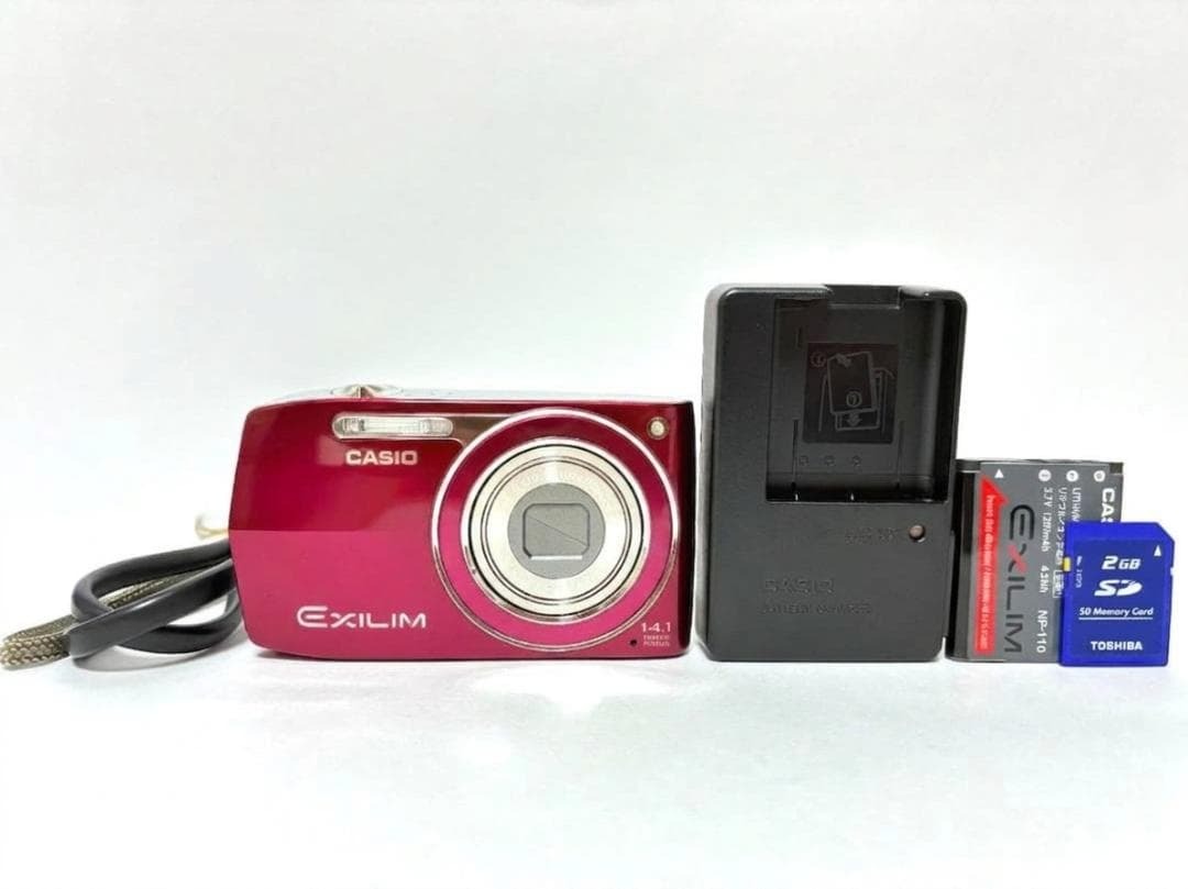 ■ 美品 ■ カシオ　CASIO EXILIM EX-Z2000 レッド 《動作確認済》#365-28MY26-Y