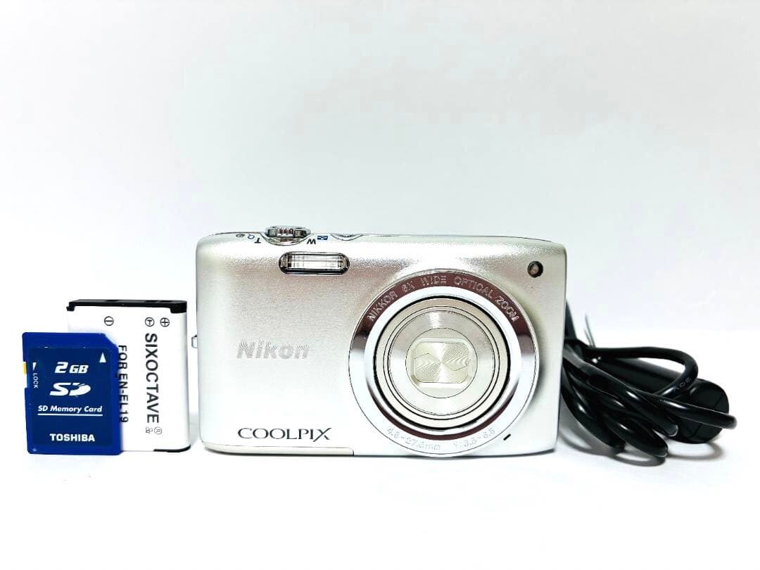 ■ 美品 ■ ニコン　Nikon COOLPIX S2700 シルバー 《動作確認済》#364-27MY26-Y