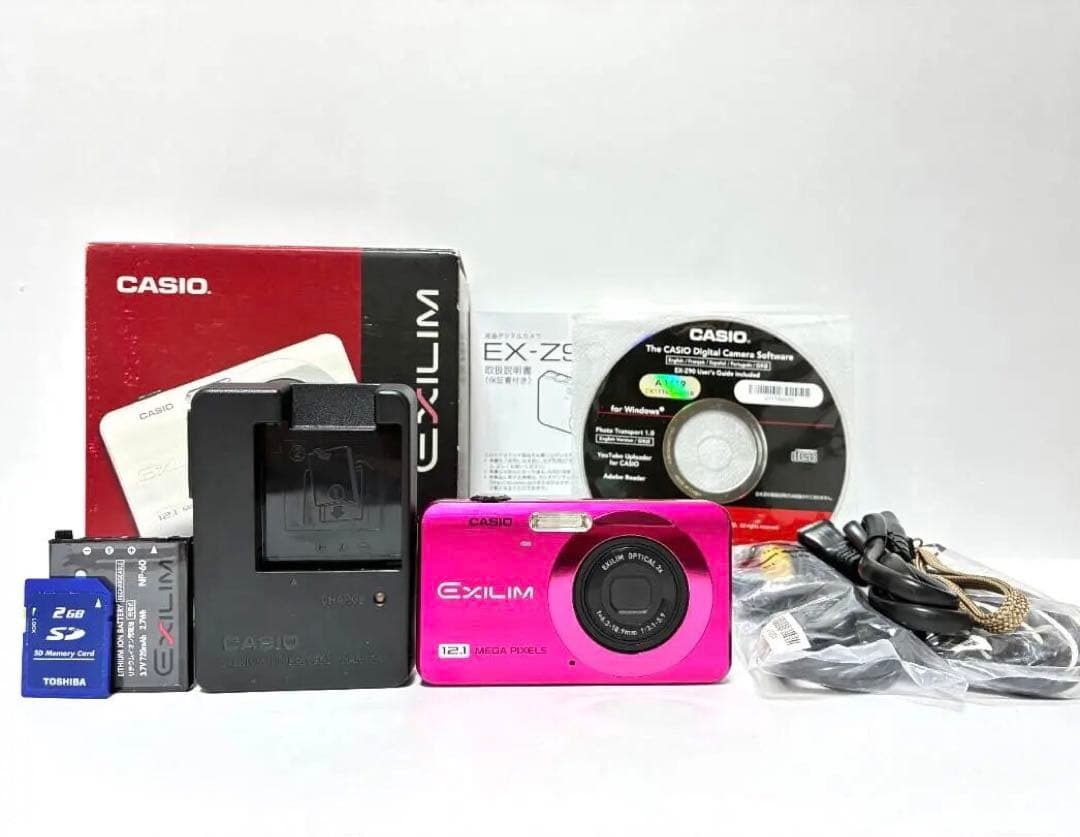 ■ 美品・付属品完備 ■ カシオ　CASIO EXILIM EX-Z90 ピンク 《動作確認済》#363-22MY26-Y