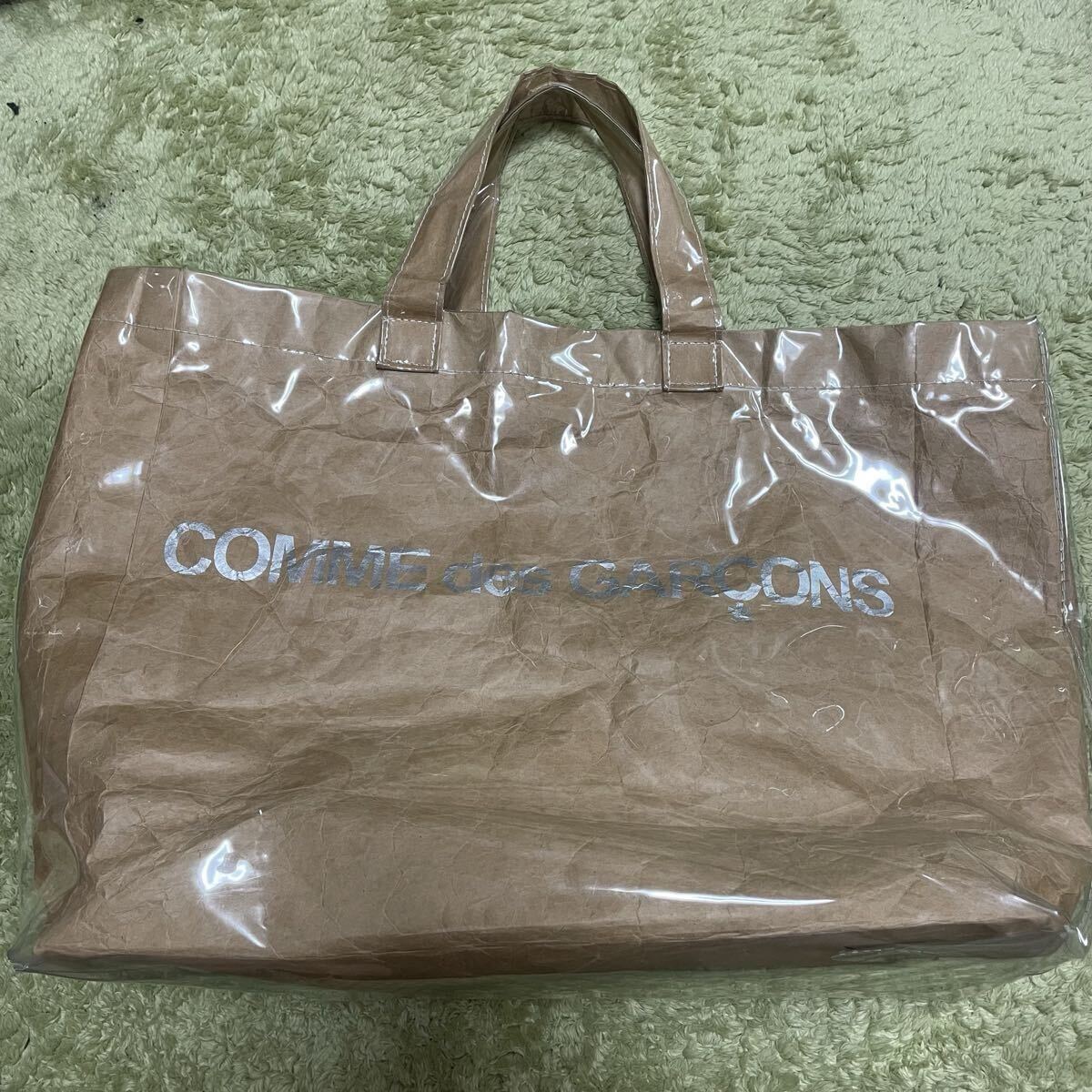 COMME des GARCONS コムデギャルソン トートバッグ ビニールトート GO-K 201 ベージュ