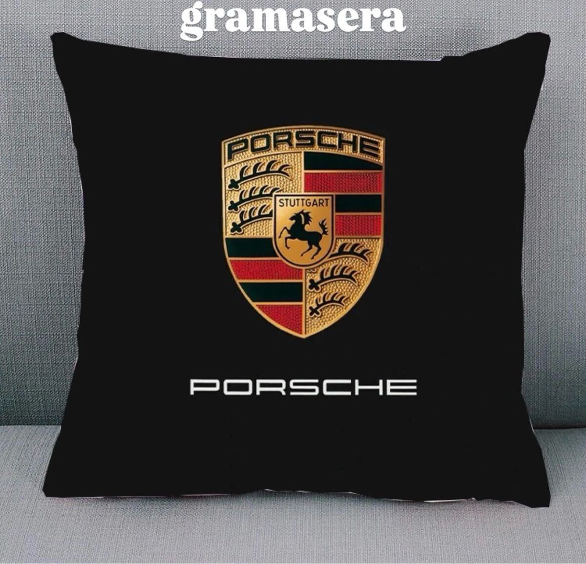 ★レア★Porsche ポルシェ　クッション 高品質　ロゴクッション　 インテリア