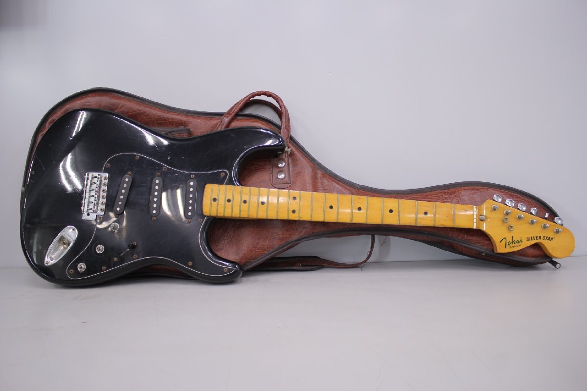 ☆【3F0526-8】 Tokai トーカイ エレキギター SILVER STAR ストラトキャスター SS-38? ソフトケース付 SN:2024721 ジャンク