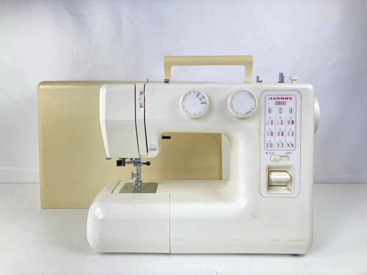 【工】JANOME 2800 電子ミシン ジャノメ ミシン 家庭用 手芸 通電確認済み