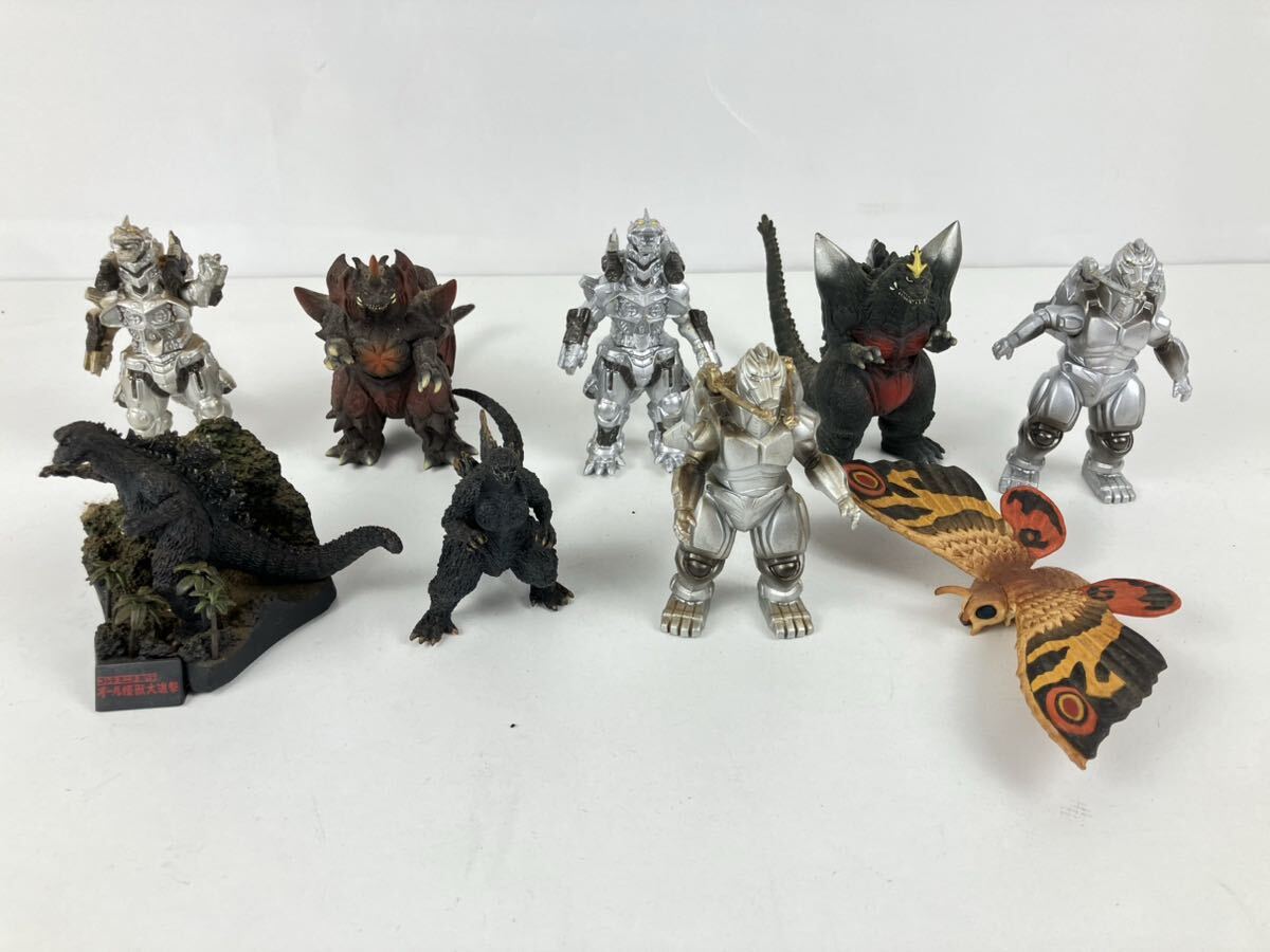 【平】 ゴジラフィギュアソフビまとめ売り 怪獣 ゴジラ メカゴジラ モスラ スペースゴジラ他
