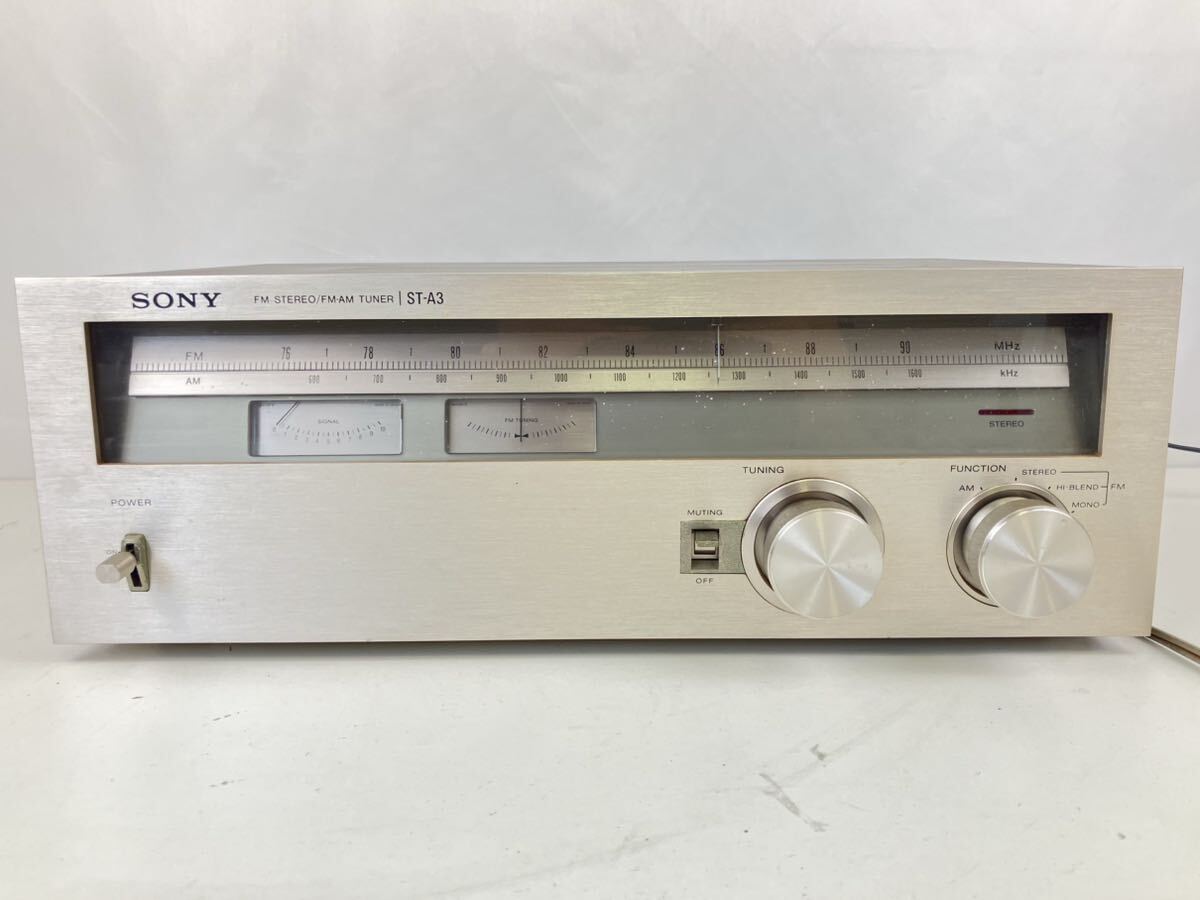 【工】 SONY FM AM STEREO チューナー ST-A3 ソニー FM-AM チューナー 通電確認済み