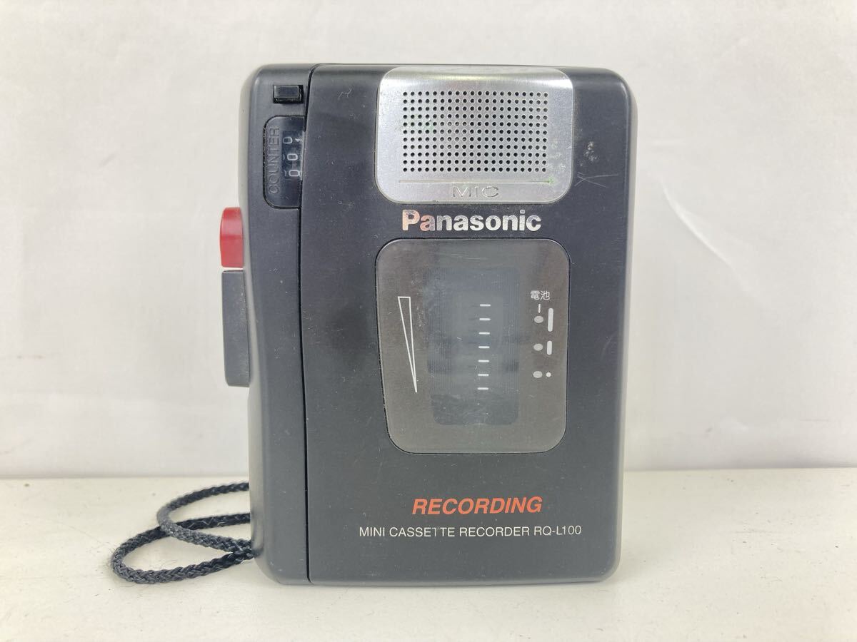 【平】 Panasonic カセットレコーダー RQ-L100 パナソニック ミニカセットレコーダー 通電確認済み
