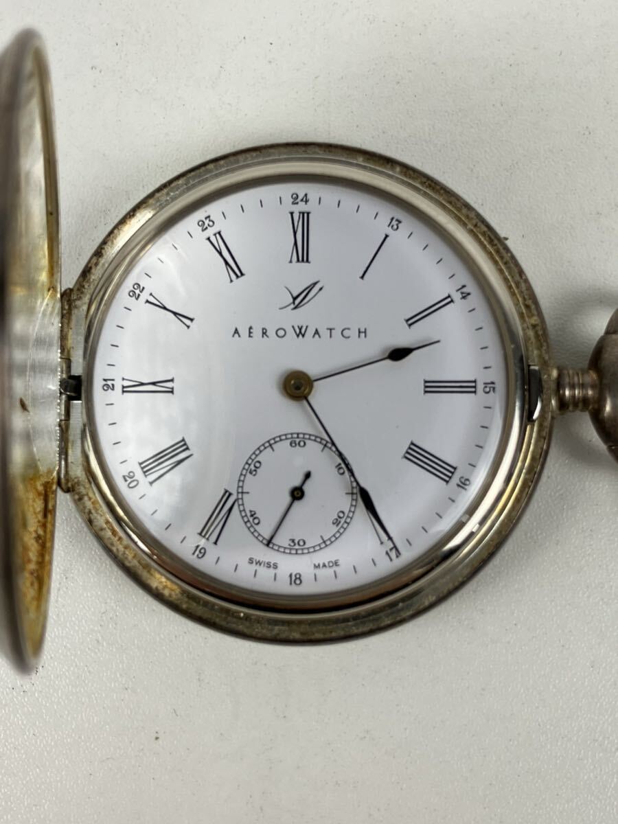 【平】AEROWATCH 懐中時計 アエロウォッチ 時計 アンティーク