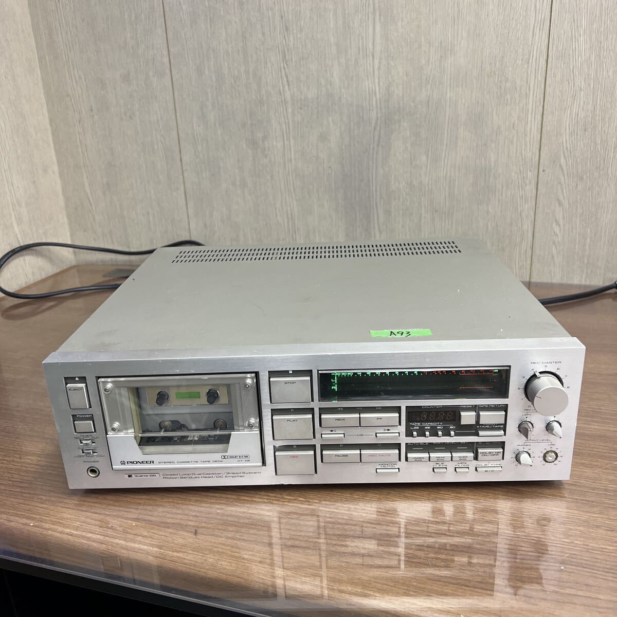A93 100サイズ発送　中古　Pioneer CT-A9 カセットデッキ パイオニア