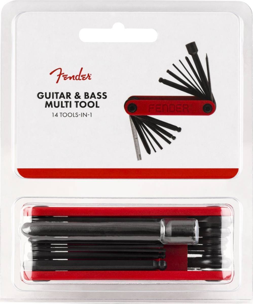 Fender フェンダー ギター&ベースマルチツール　Guitar & Bass Multi-Tool　ほとんどのメーカーやモデルに使用できます