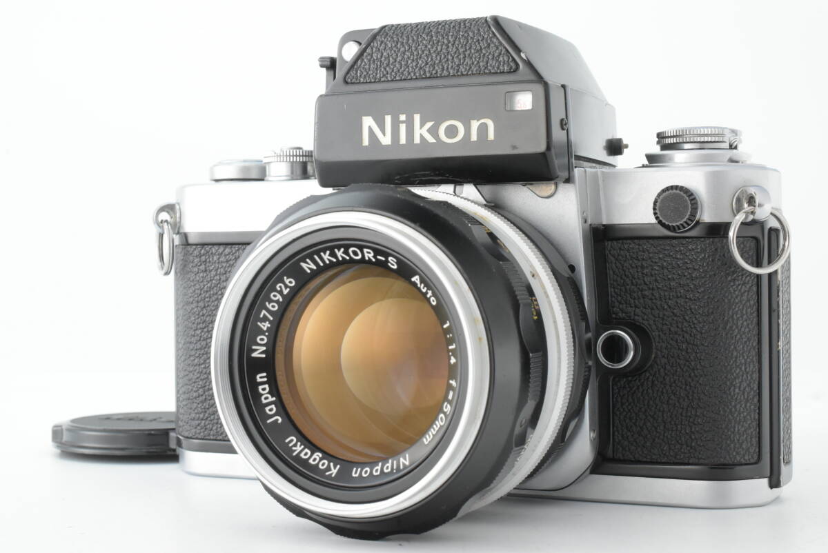 【美品】Nikon F2 フォトミック DP-1 + NIKKOR-S 50mm F1.4 セット 35mmフィルムカメラ 動作確認済 EF-1921