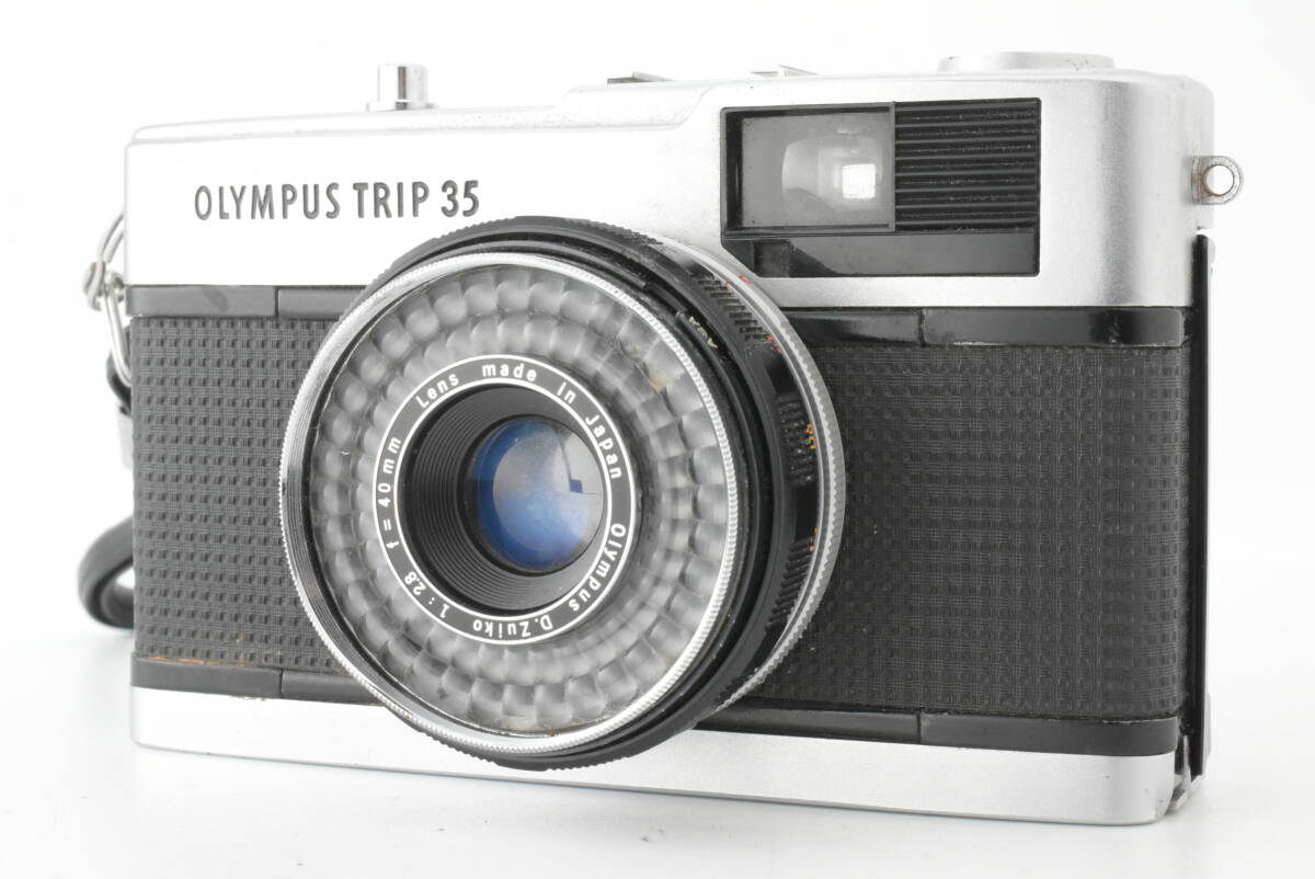 【赤ベロOK】OLYMPUS Trip 35 40mm F2.8 シルバー コンパクトフィルムカメラ 現状品 EF-1981