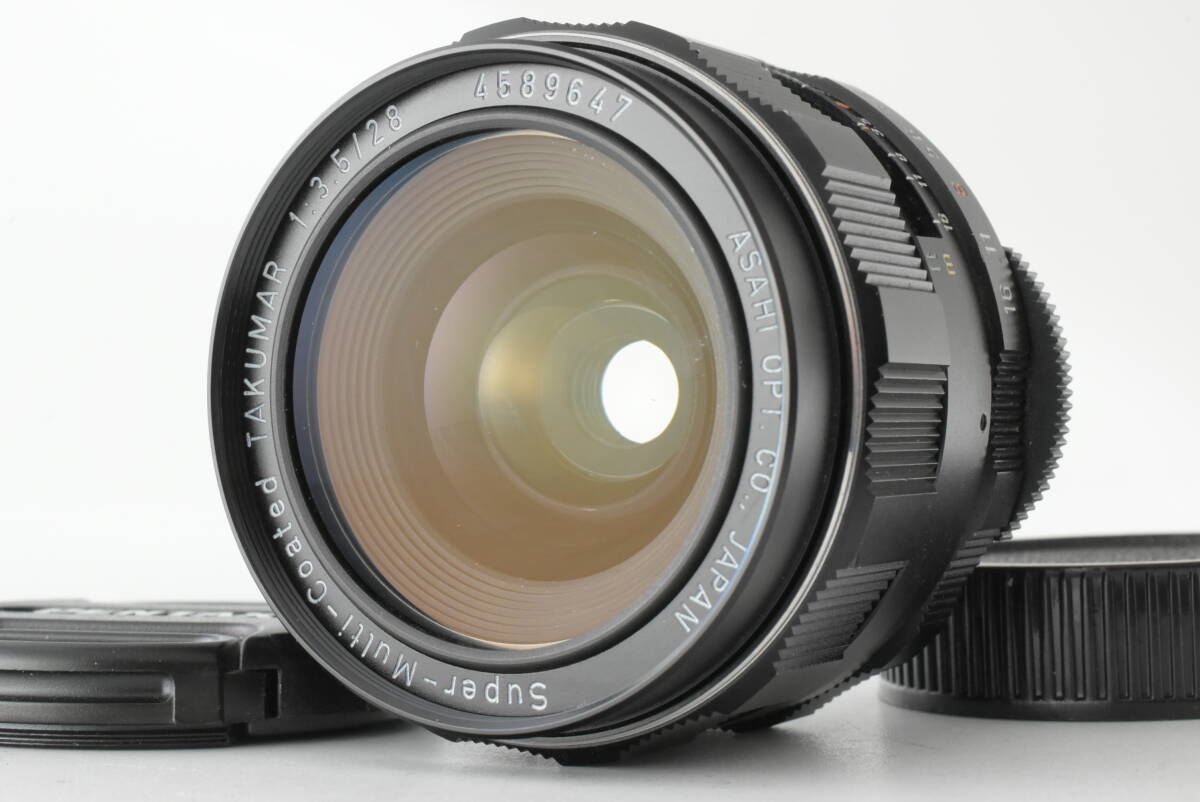PENTAX SMC Takumar 28mm F3.5 広角単焦点レンズ M42マウント MF 動作確認済 EF-1906