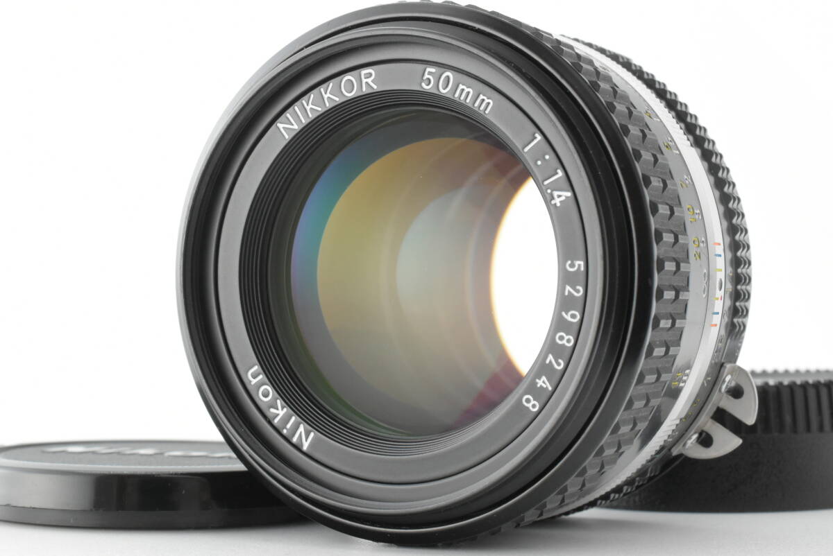 【美品】Nikon Ai-S NIKKOR 50mm F1.4 標準単焦点レンズ MF 動作確認済 EF-1660 