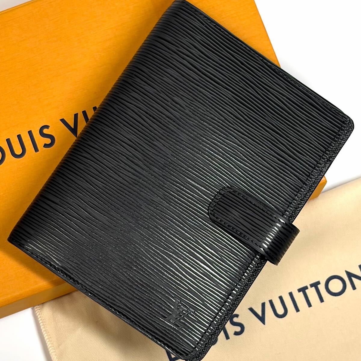 【新品未使用/定価11.1万】 LOUIS VUITTON ルイヴィトン エピ ノワール アジェンダMM 手帳ケース ダイアリー ブラック A6サイズ R20202
