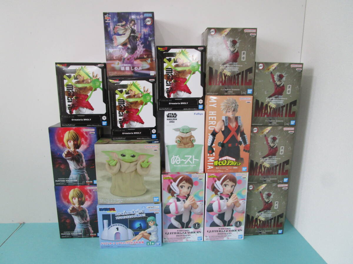 084)未開封 新作 男コミ系 プライズ フィギュア 16体 まとめ ヒロアカ/ハンターハンター/ドラゴンボール/鬼滅の刃/スターウォーズ 等