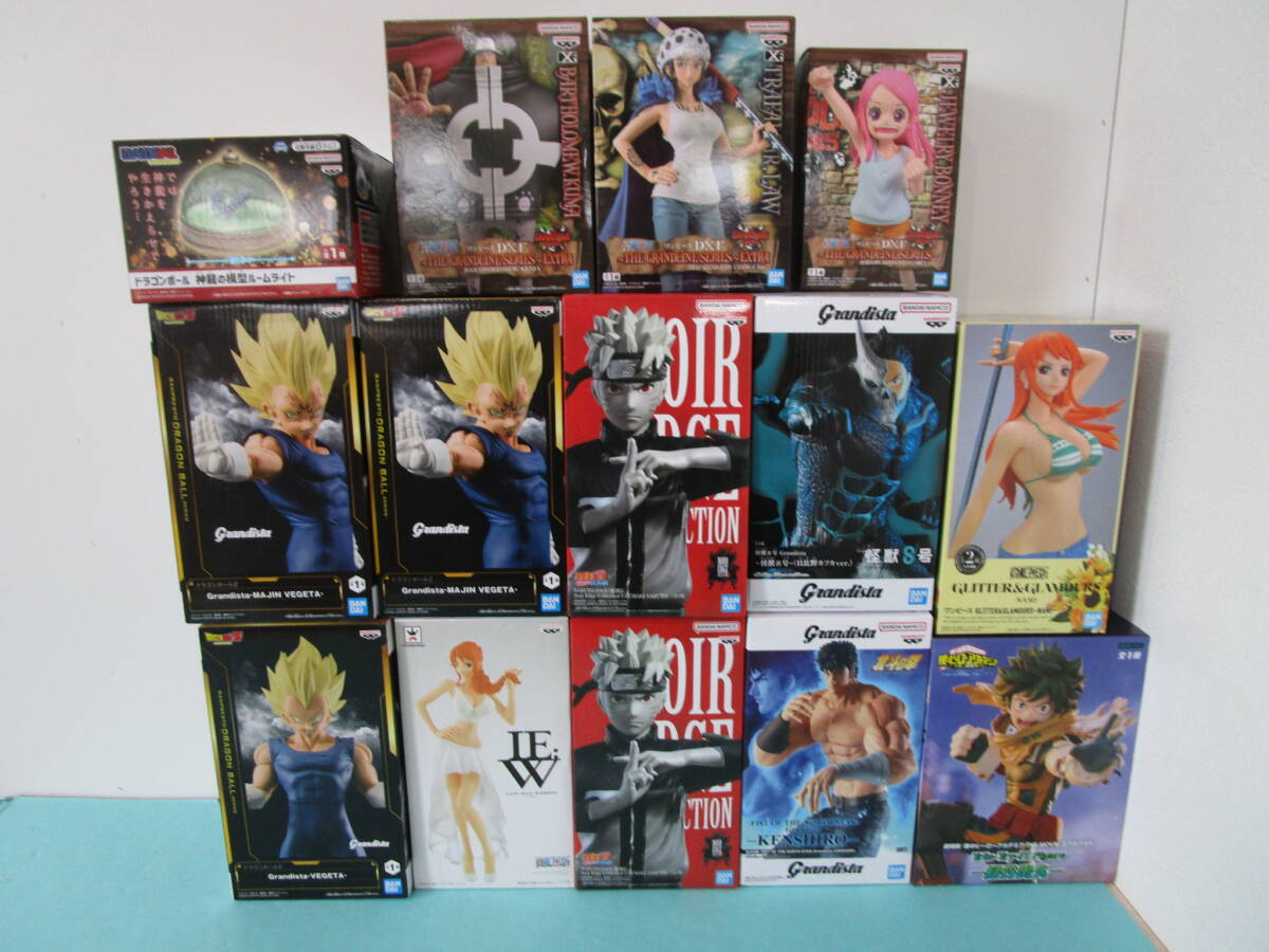 084)未開封 男コミ系 プライズ フィギュア 14体 まとめ ドラゴンボール/ワンピース/ナルト/怪獣8号/北斗の拳/ヒロアカ 等