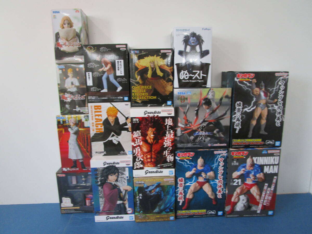 084)未開封 男コミ系 プライズ フィギュア 15体 まとめ キン肉マン/デスノ/呪術廻戦/ワンピース/バキ/ブリーチ/鬼滅/東リベ/モンハン 等