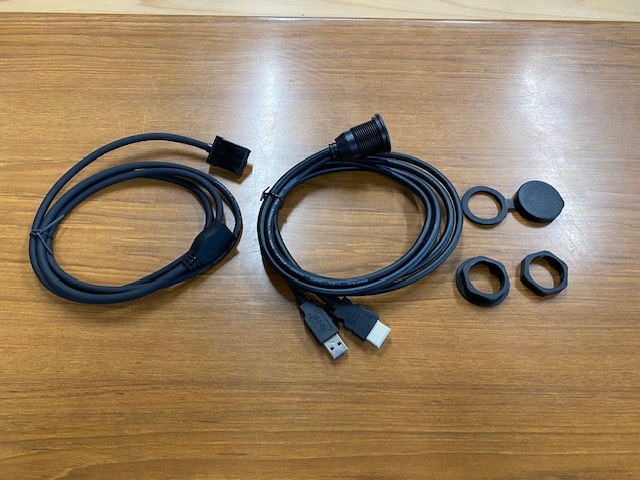 スペーシアでYOUTUBE⑬２点セット HDMI接続ケーブル＋HDMI&USBソケット、ミラーリング スペーシアギア スイフト ソリオ フロンクス