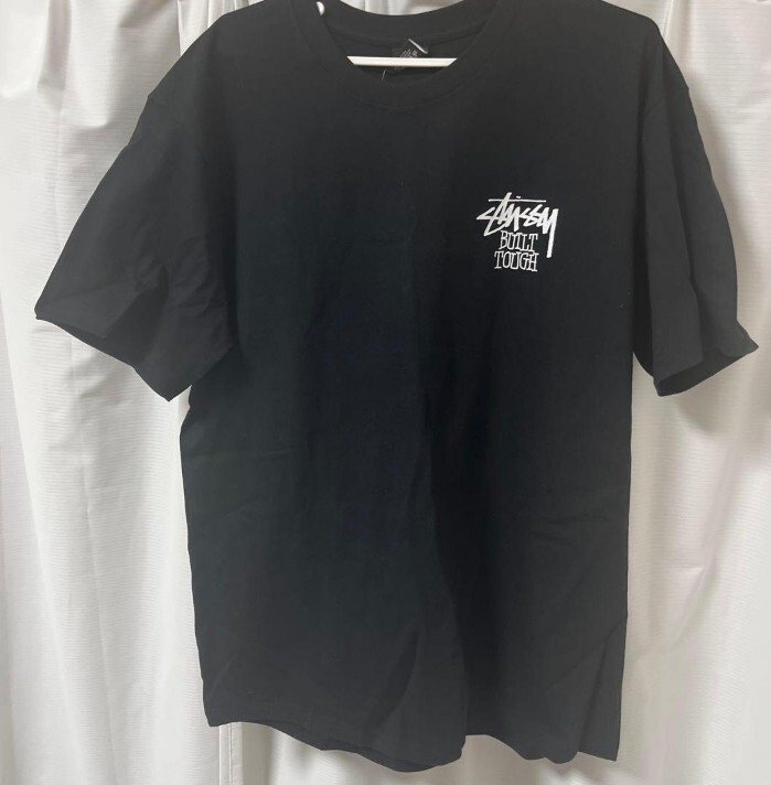 【未使用】STUSSY ステューシー BUILT TOUGH TEE 半袖 ビルトタフ Tシャツ L ブラック 黒 テディベア ぬいぐるみ　L