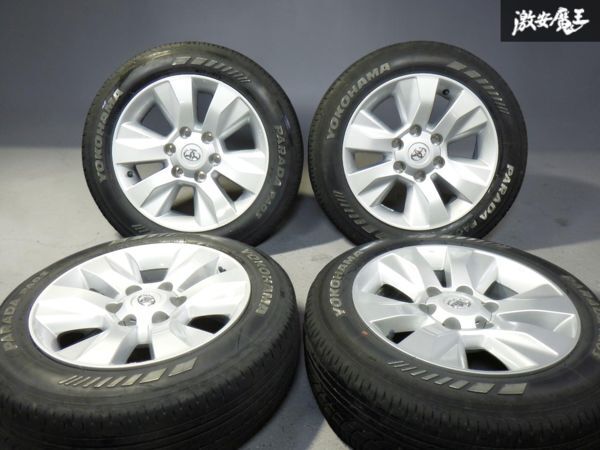 ●美品！ ☆即発送☆ トヨタ純正 GUN125 HILUX ハイラックス ハイエース 17インチ 7.5J +30 PCD139.7 6穴 タイヤ ホイール 4本